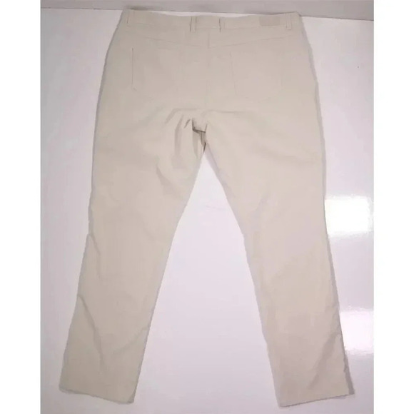 Peter Millar Beige 5-Pocket Performance Pants Trousers 42x32 - Picture 5 of 9